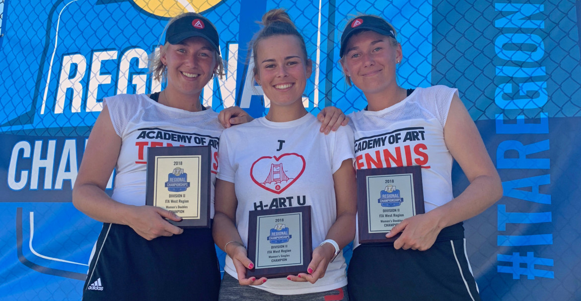 WT – LtoR Alma Thell-Lenntorp, Monika Stanikova, Klara Thell-Lenntorp – ITA West Region Champions