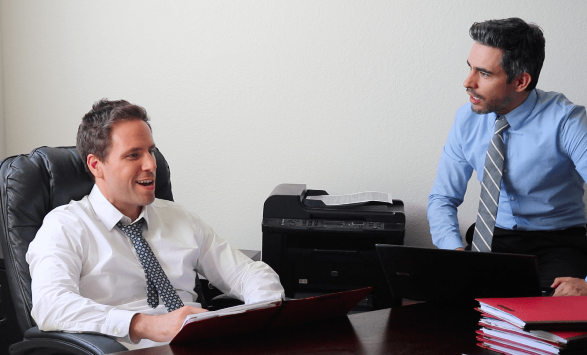 Both of us in office