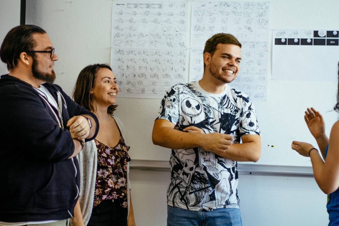 Story Club working on Steve’s Catch, Fall 2017