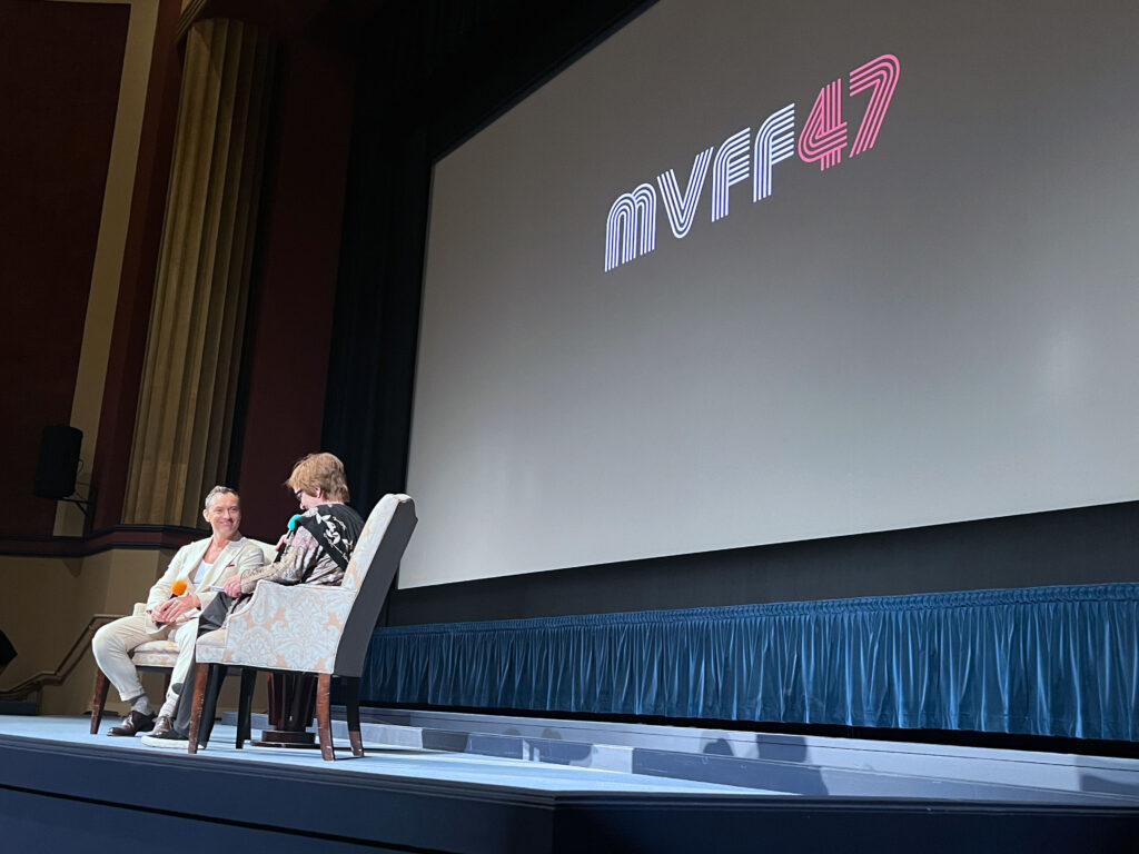 Actor Jude Law sits for an interview with MVFF Director of Programming Zoë Elton at the Smith Rafael Film Center. Photo by Kirsten Coachman/Art U News.